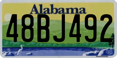 AL license plate 48BJ492