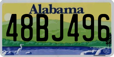 AL license plate 48BJ496