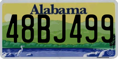 AL license plate 48BJ499