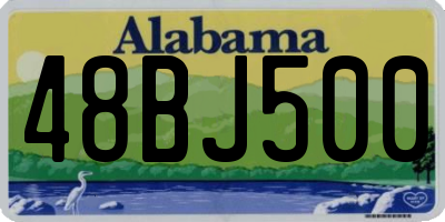 AL license plate 48BJ500