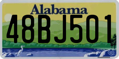 AL license plate 48BJ501