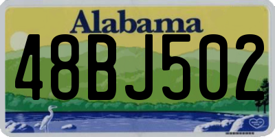 AL license plate 48BJ502