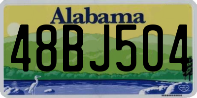 AL license plate 48BJ504