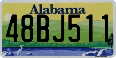 AL license plate 48BJ511
