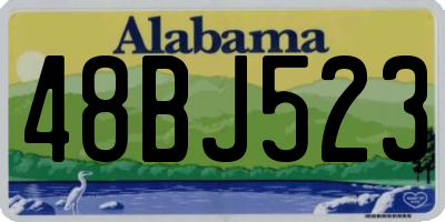 AL license plate 48BJ523