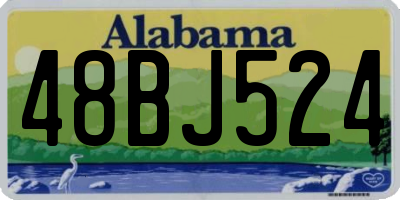 AL license plate 48BJ524