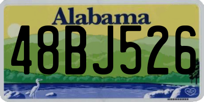 AL license plate 48BJ526