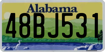 AL license plate 48BJ531