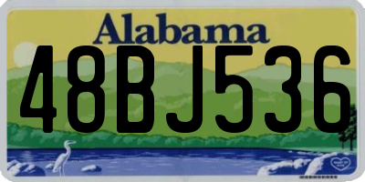 AL license plate 48BJ536