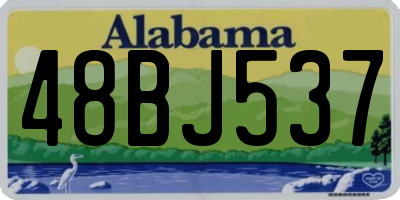 AL license plate 48BJ537