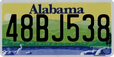AL license plate 48BJ538
