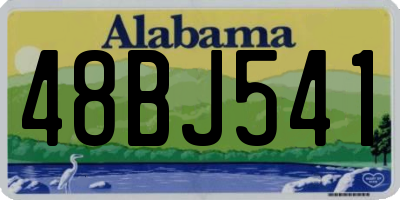 AL license plate 48BJ541
