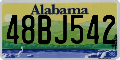 AL license plate 48BJ542