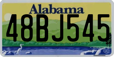 AL license plate 48BJ545