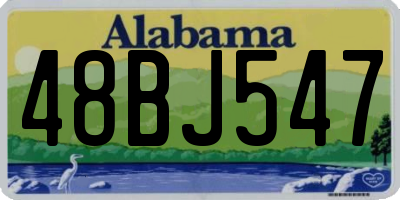 AL license plate 48BJ547