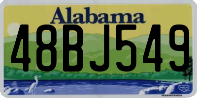 AL license plate 48BJ549