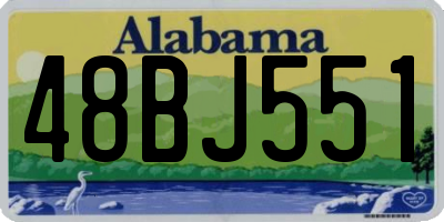 AL license plate 48BJ551