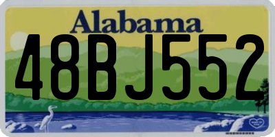 AL license plate 48BJ552