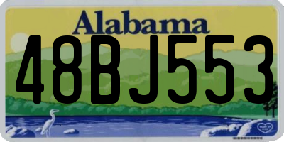 AL license plate 48BJ553