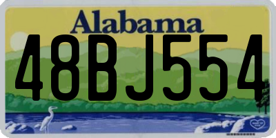 AL license plate 48BJ554