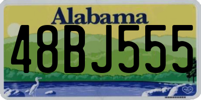 AL license plate 48BJ555