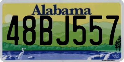 AL license plate 48BJ557