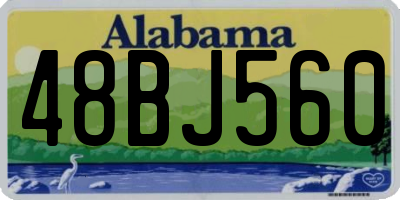 AL license plate 48BJ560