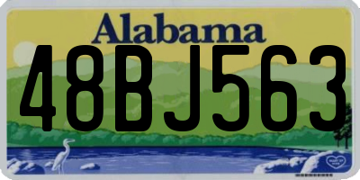 AL license plate 48BJ563