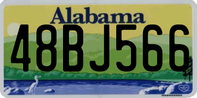AL license plate 48BJ566