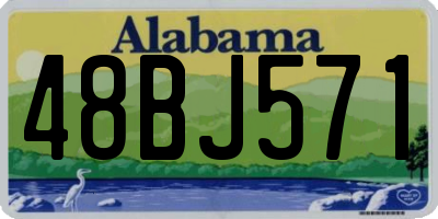 AL license plate 48BJ571