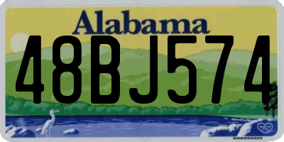 AL license plate 48BJ574