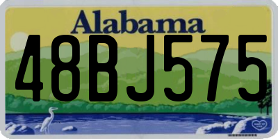 AL license plate 48BJ575