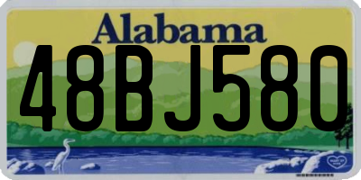 AL license plate 48BJ580
