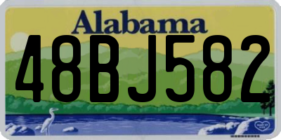 AL license plate 48BJ582