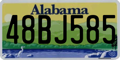 AL license plate 48BJ585