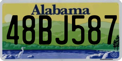 AL license plate 48BJ587