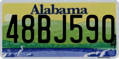 AL license plate 48BJ590