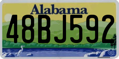 AL license plate 48BJ592