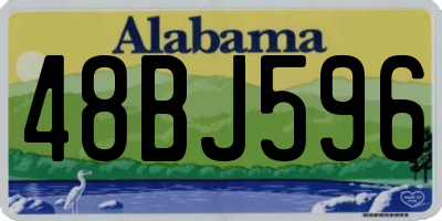 AL license plate 48BJ596