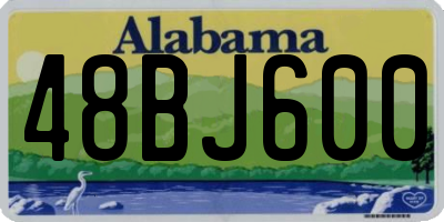 AL license plate 48BJ600