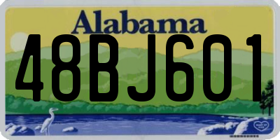 AL license plate 48BJ601