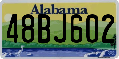 AL license plate 48BJ602