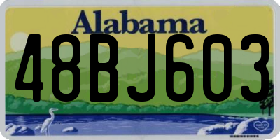 AL license plate 48BJ603