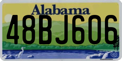 AL license plate 48BJ606