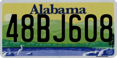 AL license plate 48BJ608