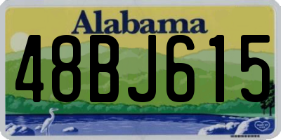 AL license plate 48BJ615