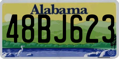 AL license plate 48BJ623