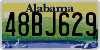 AL license plate 48BJ629