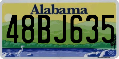 AL license plate 48BJ635