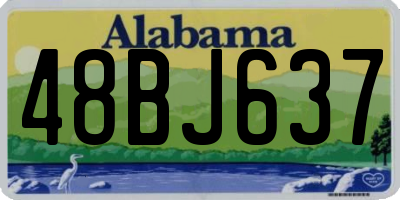 AL license plate 48BJ637